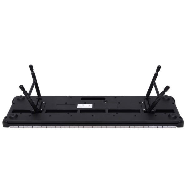 Karrera 61-Key Electronic Piano Keyboard with LED and Folding Stand in Black CHJ-SD1 Awezingly