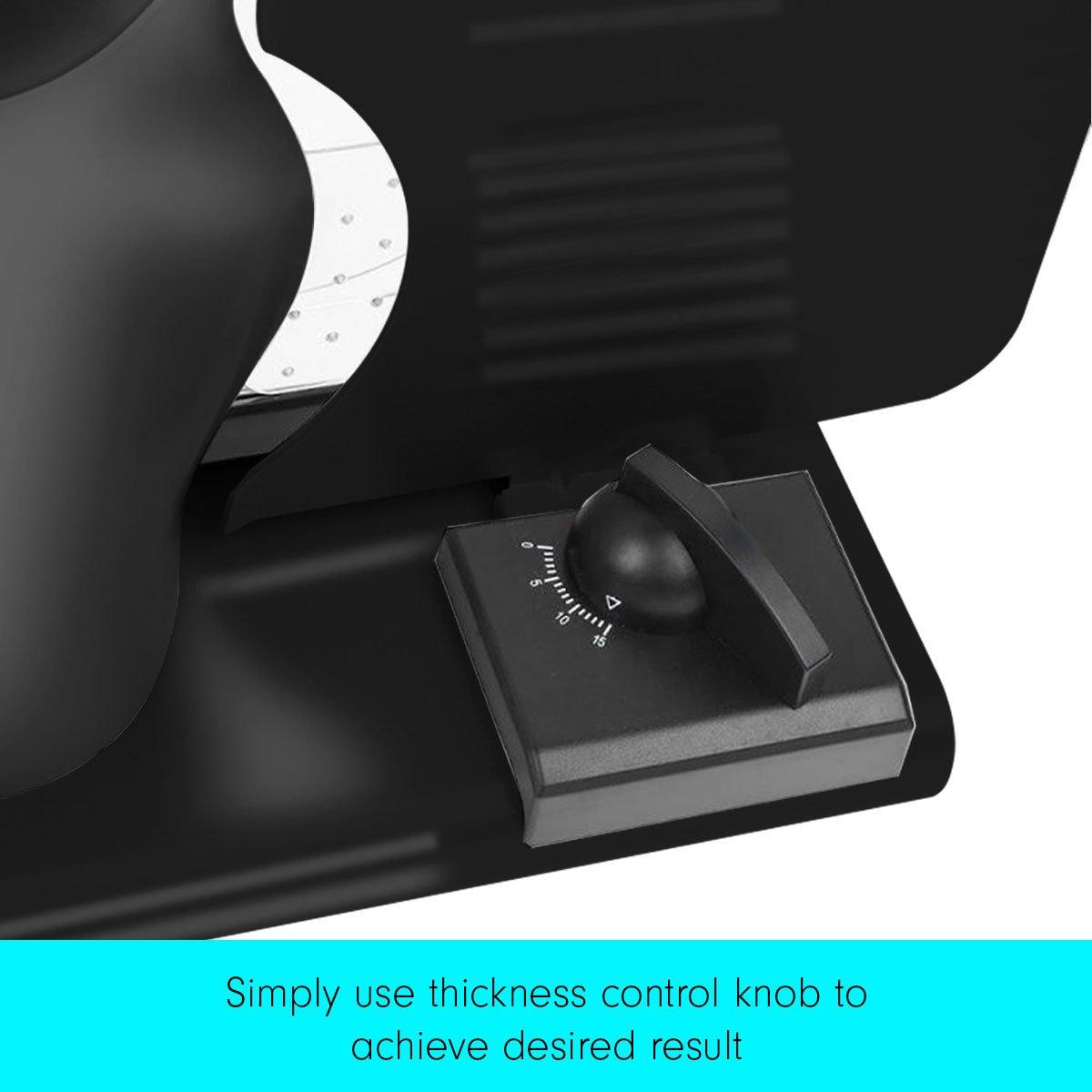 Pronti Electric Meat Slicer- Food Cheese Processor Vegetable Kitchen Deli Does Not Apply