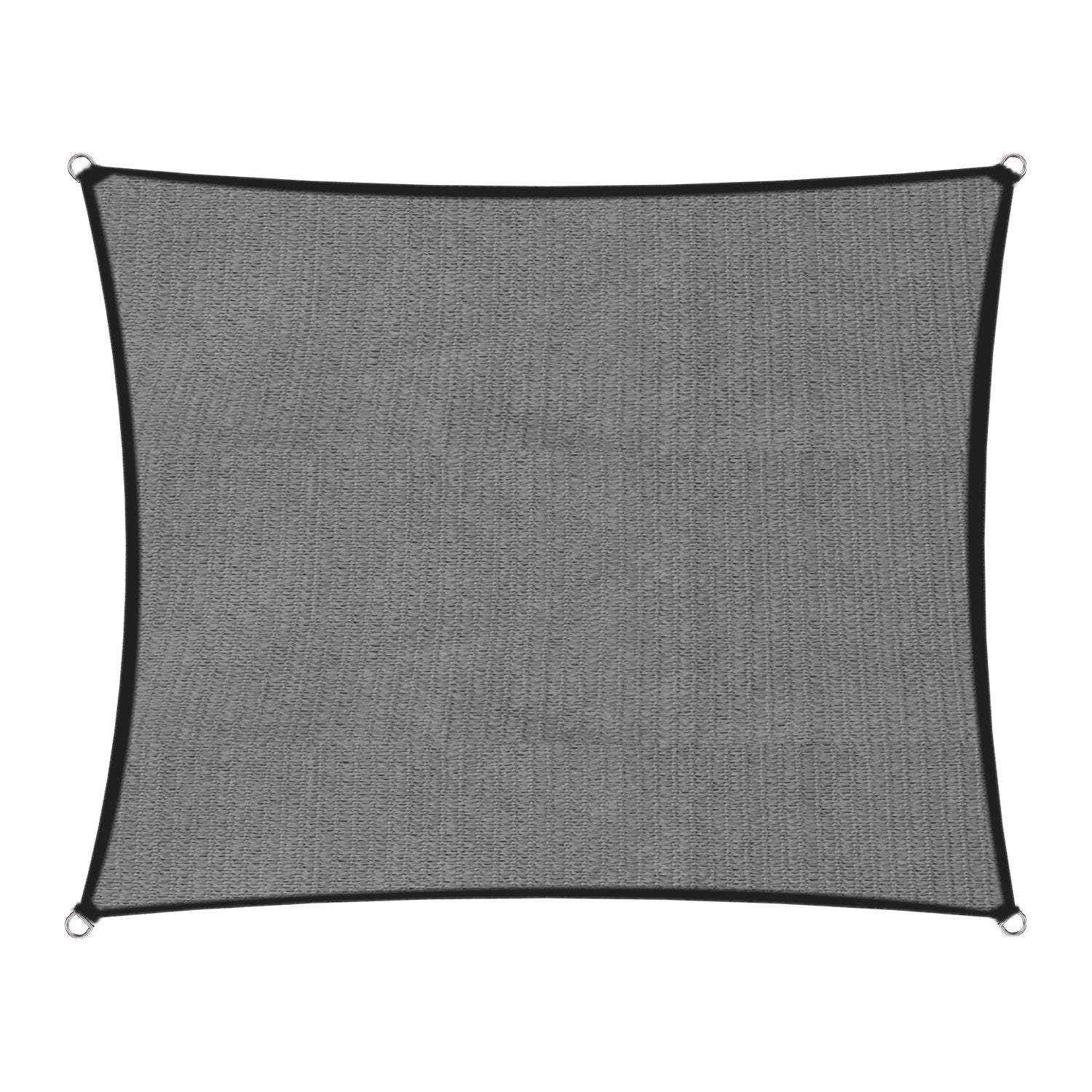 Wallaroo 280gsm Outdoor Square Sun Shade Sail Canopy Grey - 5m X 5m Wallaroo