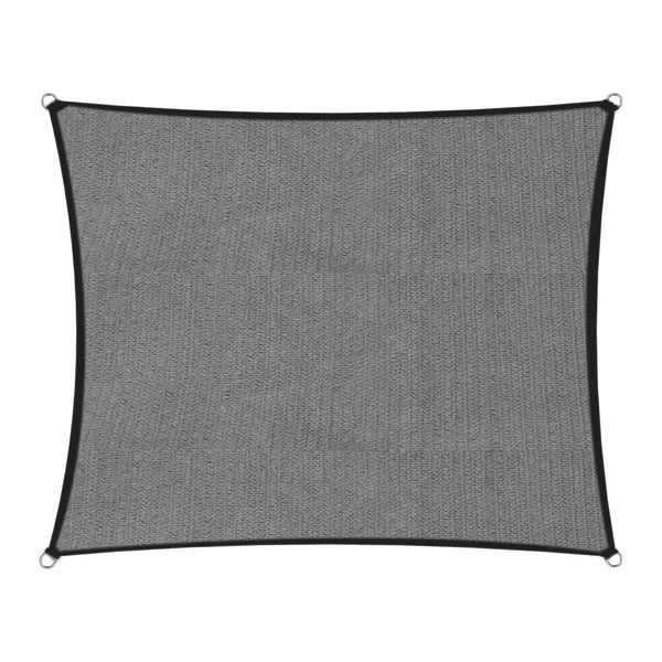Wallaroo 280gsm Outdoor Square Sun Shade Sail Canopy Grey - 5m X 5m Wallaroo