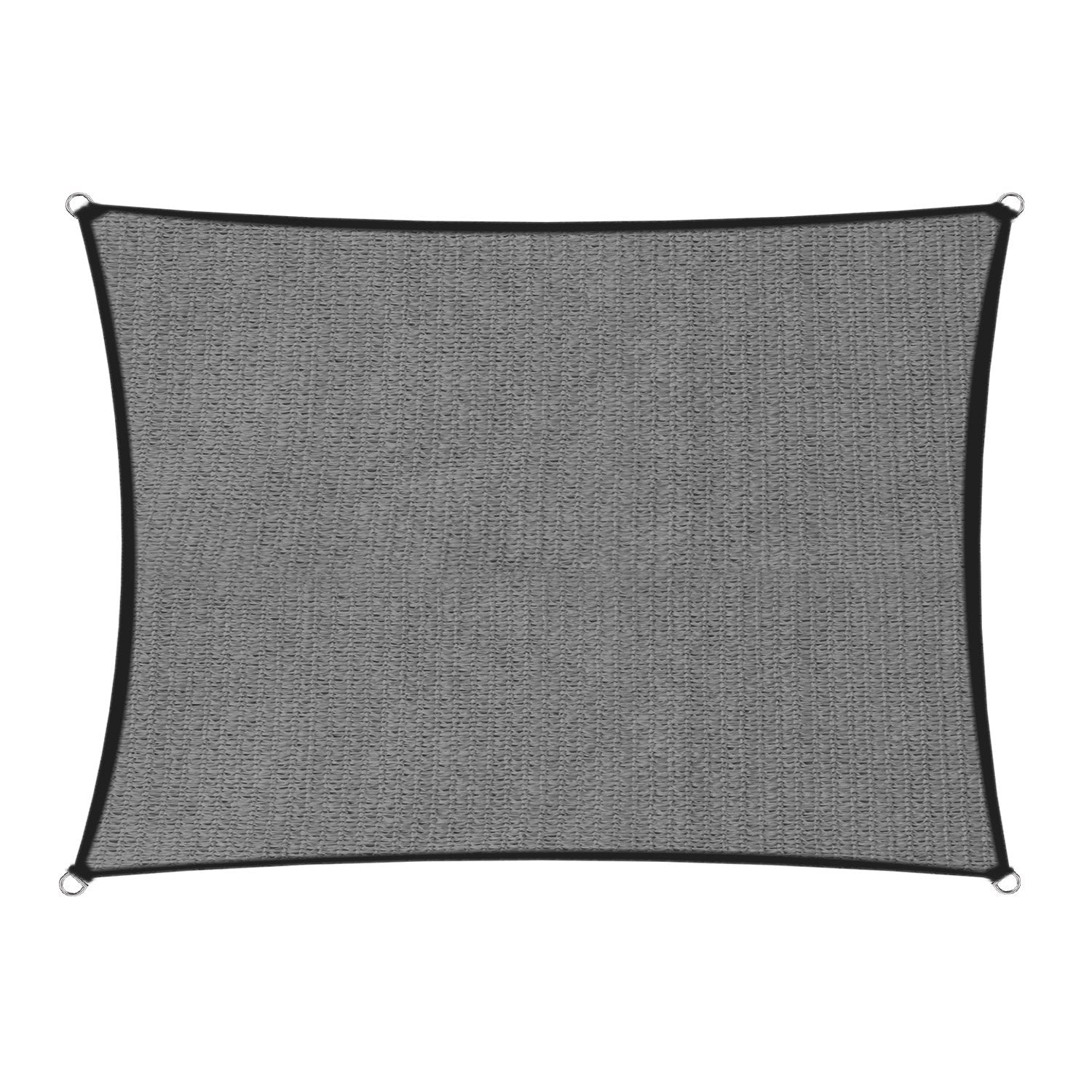 Wallaroo 280gsm Outdoor Sun Shade Sail Canopy Grey - 5m X 8m Wallaroo