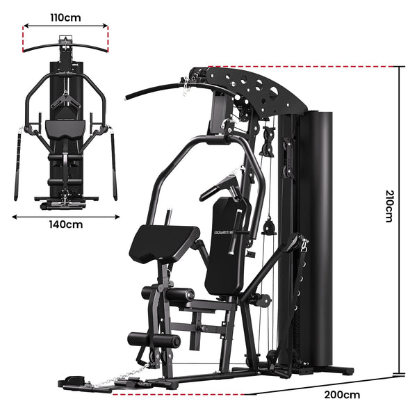 Powertrain Home Multi Gym 560 Full Body Training with 90kg Weight Stack Home Gym Awezingly