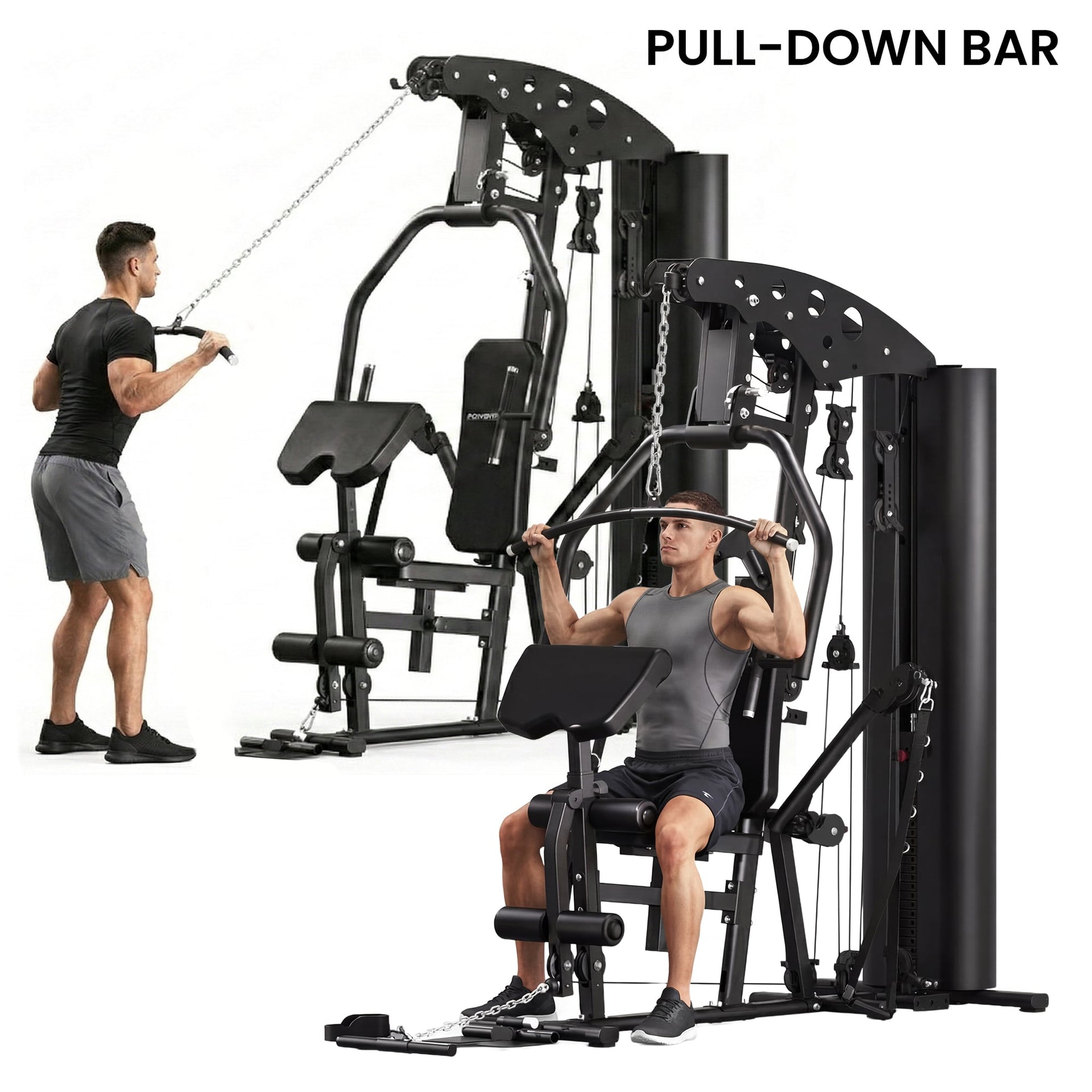 Powertrain Home Multi Gym 560 Full Body Training with 90kg Weight Stack Home Gym Awezingly