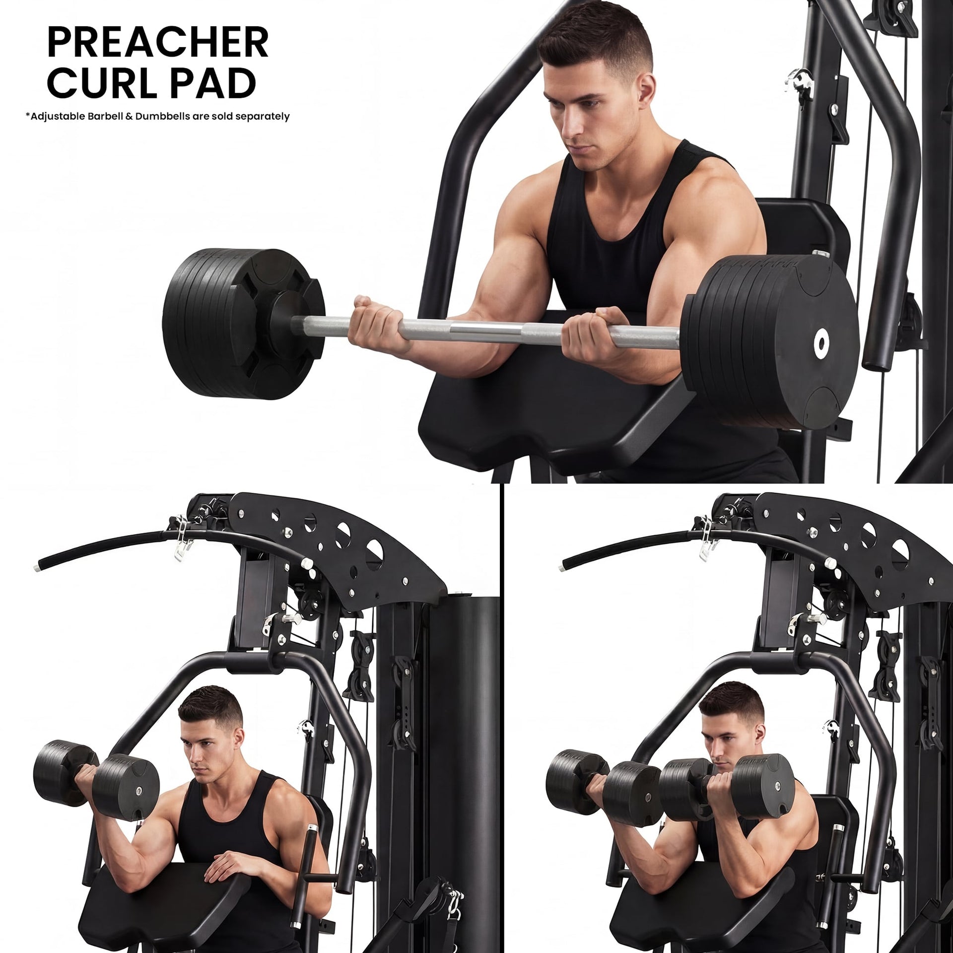 Powertrain Home Multi Gym 560 Full Body Training with 90kg Weight Stack Home Gym Awezingly