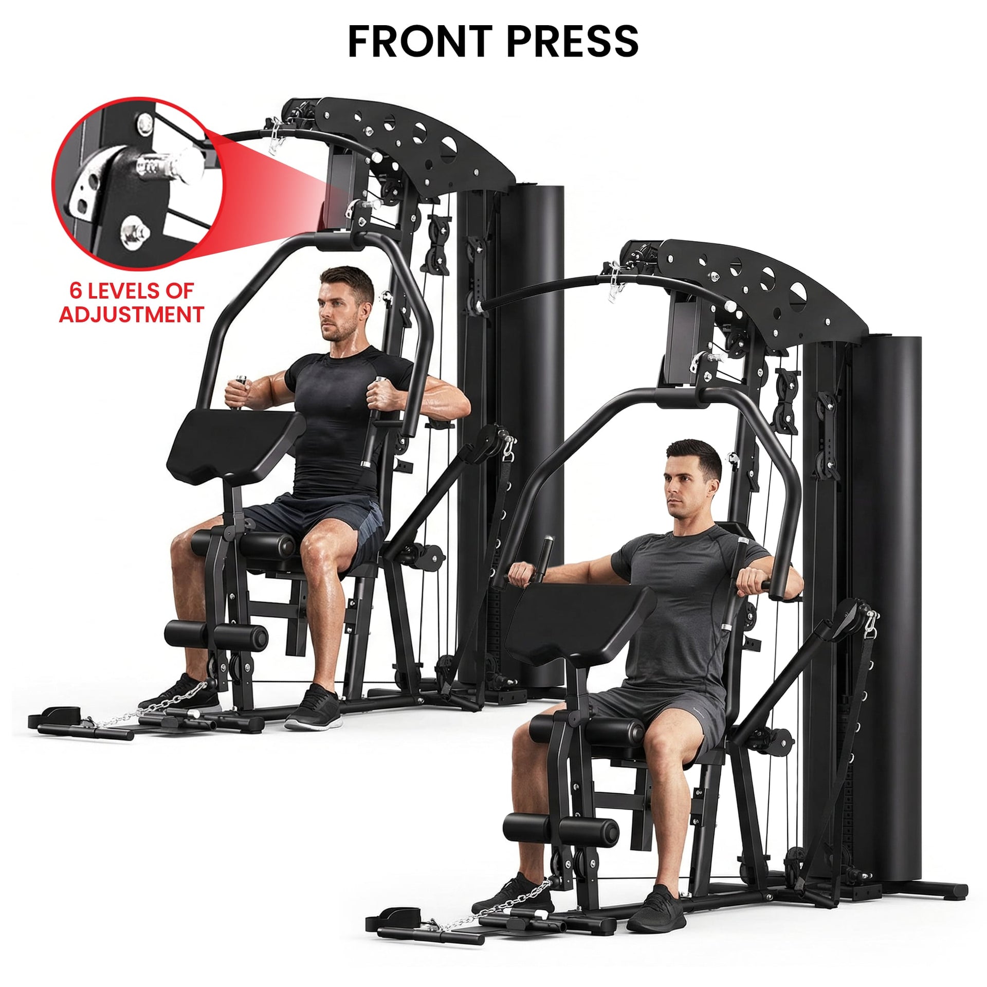 Powertrain Home Multi Gym 560 Full Body Training with 90kg Weight Stack Home Gym Awezingly