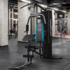 Powertrain JX-300 Multi Station Home Gym 44kg Weight Stack Cable Machine, Curl Pad Leg Extension and Pull-down Bar