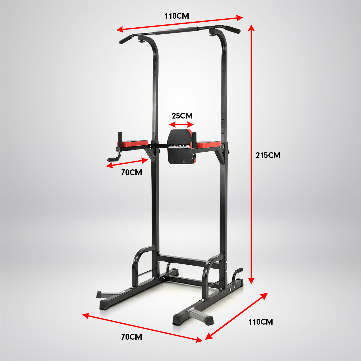 Powertrain Multi Station For Chin Ups Pull Ups And Dips Powertrain