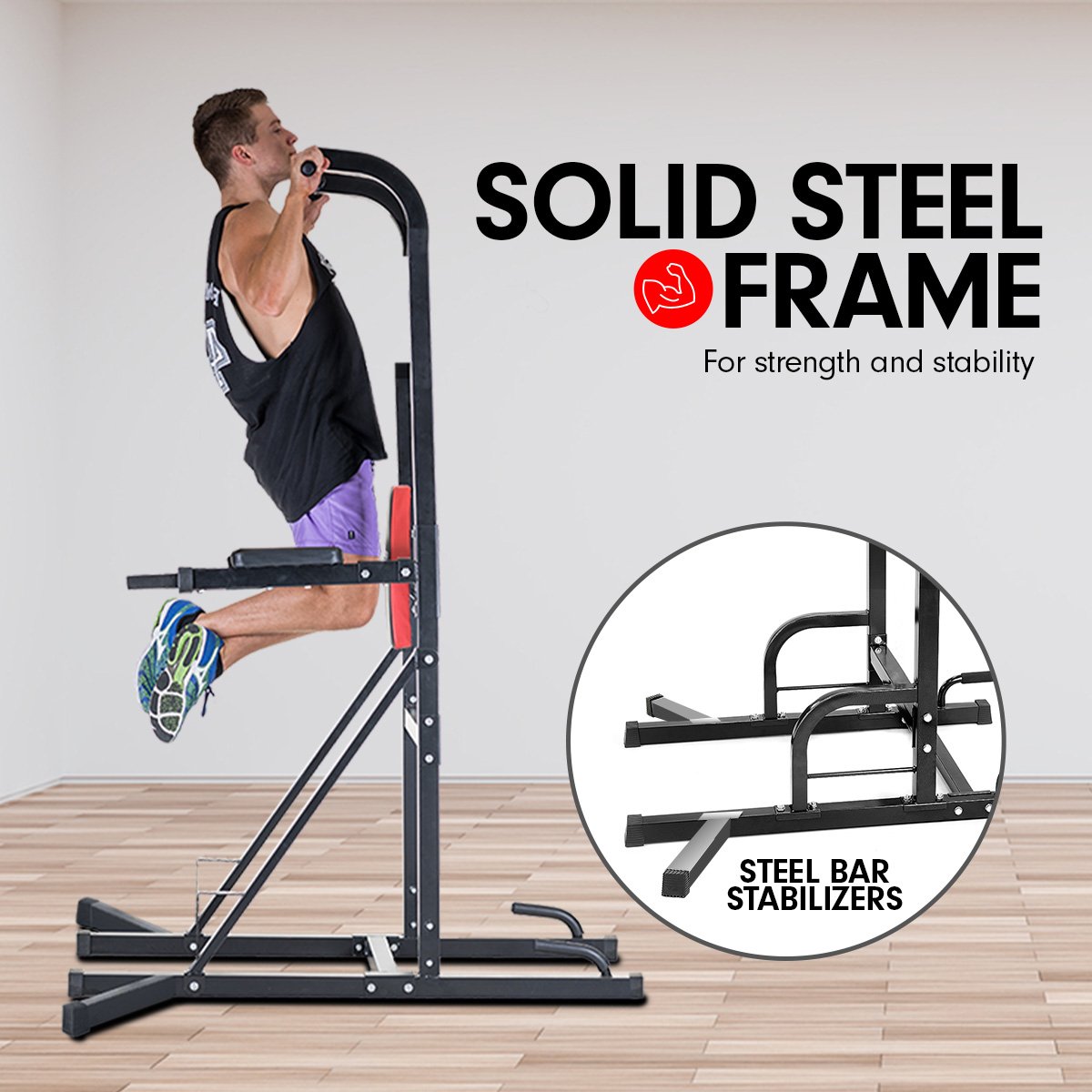Powertrain Multi Station For Chin Ups Pull Ups And Dips Powertrain
