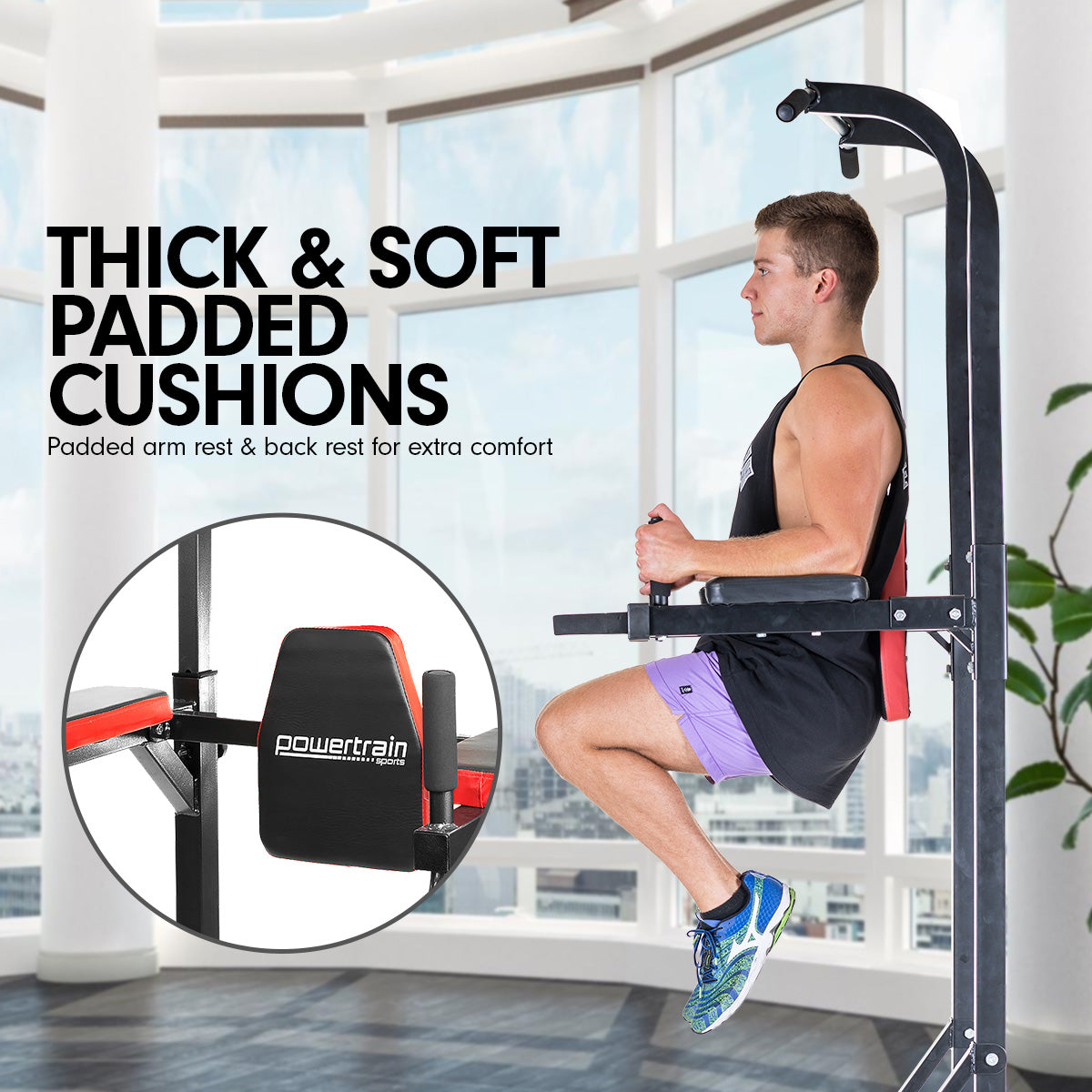 Powertrain Multi Station For Chin Ups Pull Ups And Dips Powertrain
