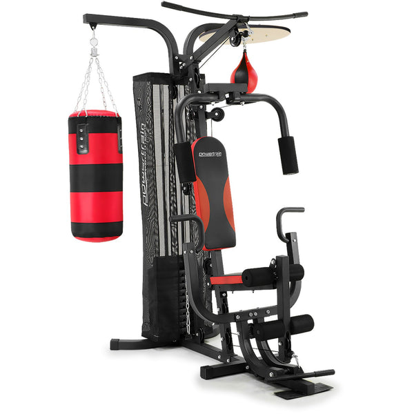 Powertrain Home Gym Multi Station with Boxing Punching Bag Speed Ball Powertrain