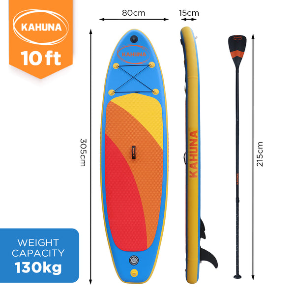 Kahuna Hana Inflatable Stand Up Paddle Board 10FT w/ iSUP Accessories Kahuna