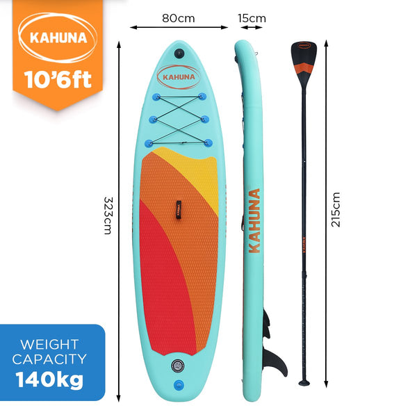 Kahuna Hana Inflatable Stand Up Paddle Board 10ft6in iSUP Accessories Kahuna