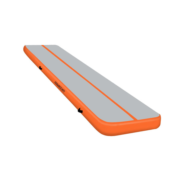 Powertrain Airtrack 20cm Thick 3m x 1m Inflatable Gymnastics Tumbling Mat Air Track - Orange Powertrain