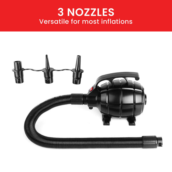 Kahuna 500w Isup Electric Air Pump - Efficient Inflatable Device For Rapid Airflow, Use For Airtrack Mats, Rafts, Air Mattresses, Pool Toys Kahuna