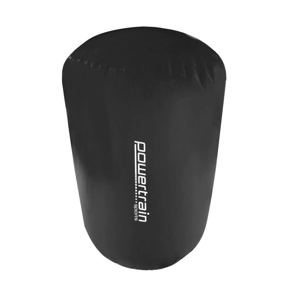 Powertrain Sports Inflatable Gymnastics Air Barrel Exercise Roller 120 x 75cm - Black Powertrain