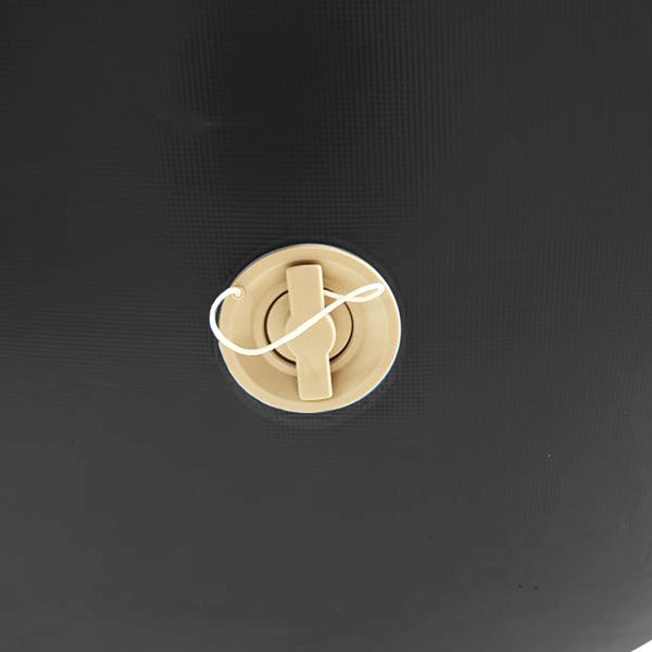 Powertrain Sports Inflatable Gymnastics Air Barrel Exercise Roller 120 x 75cm - Black Powertrain