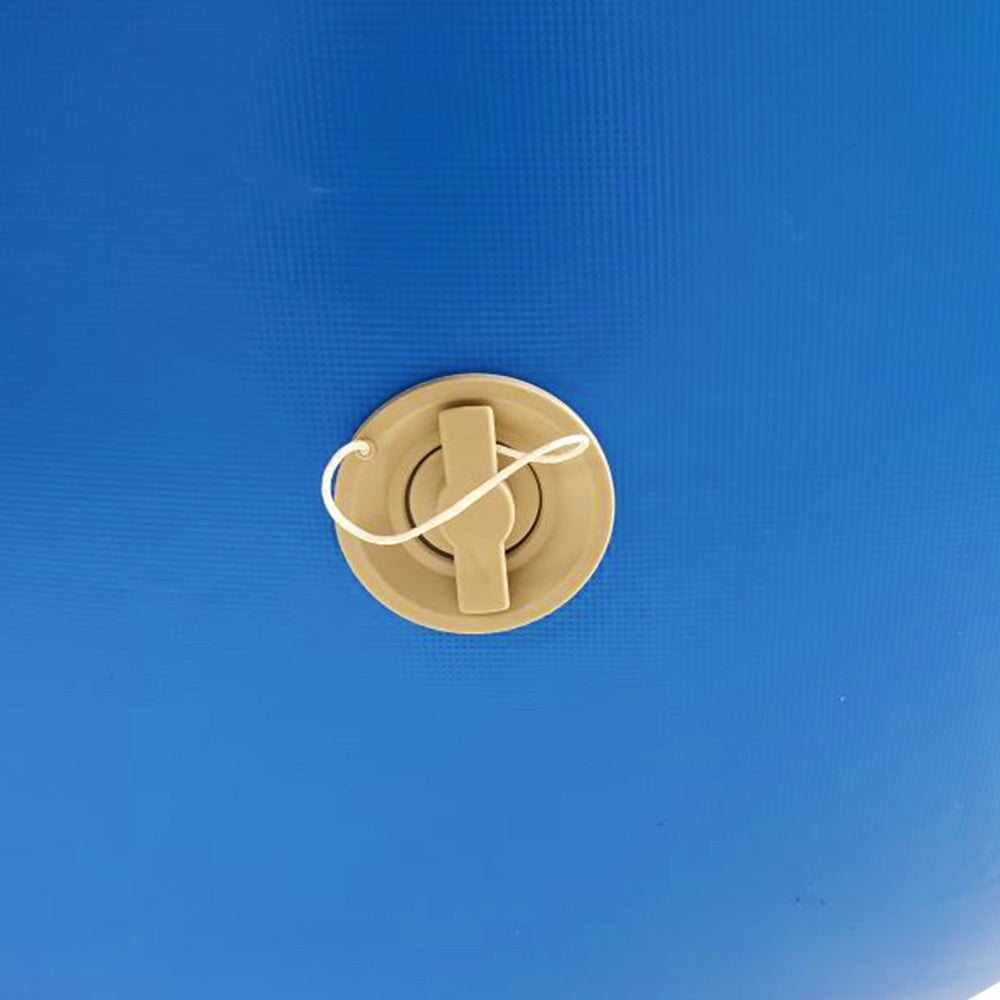 Powertrain Sports Inflatable Gymnastics Air Barrel Exercise Roller 120 x 75cm - Blue Powertrain