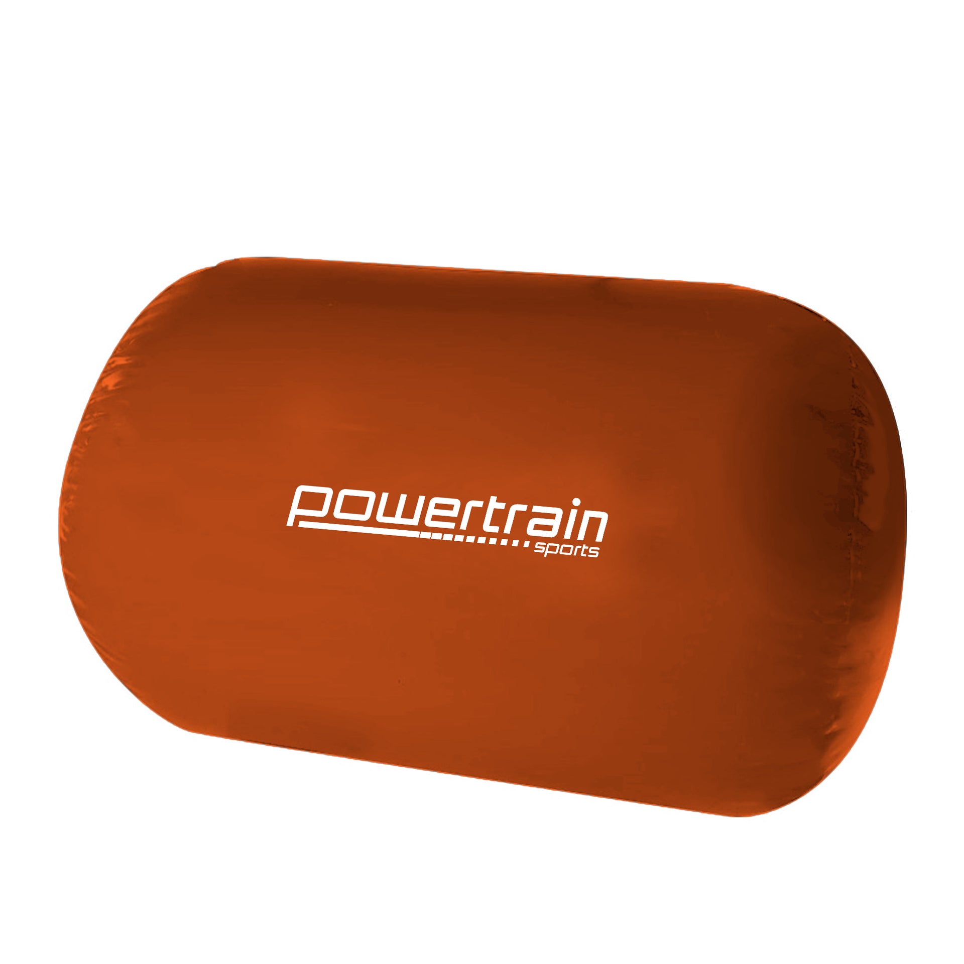 Powertrain Sports Inflatable Gymnastics Air Barrel Exercise Roller 120 x 75cm - Orange Powertrain