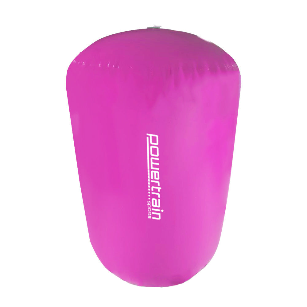 Powertrain Sports Inflatable Gymnastics Air Barrel Exercise Roller 120 x 75cm - Pink Powertrain