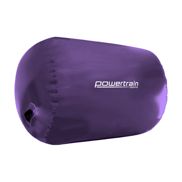 Powertrain Sports Inflatable Air Exercise Roller Gymnastics Gym Barrel 120 x 75cm Purple Powertrain