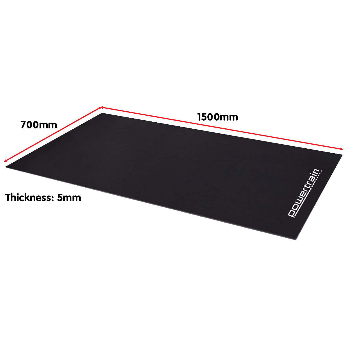 Powertrain 1.5m Exercise Equipment Mat Powertrain
