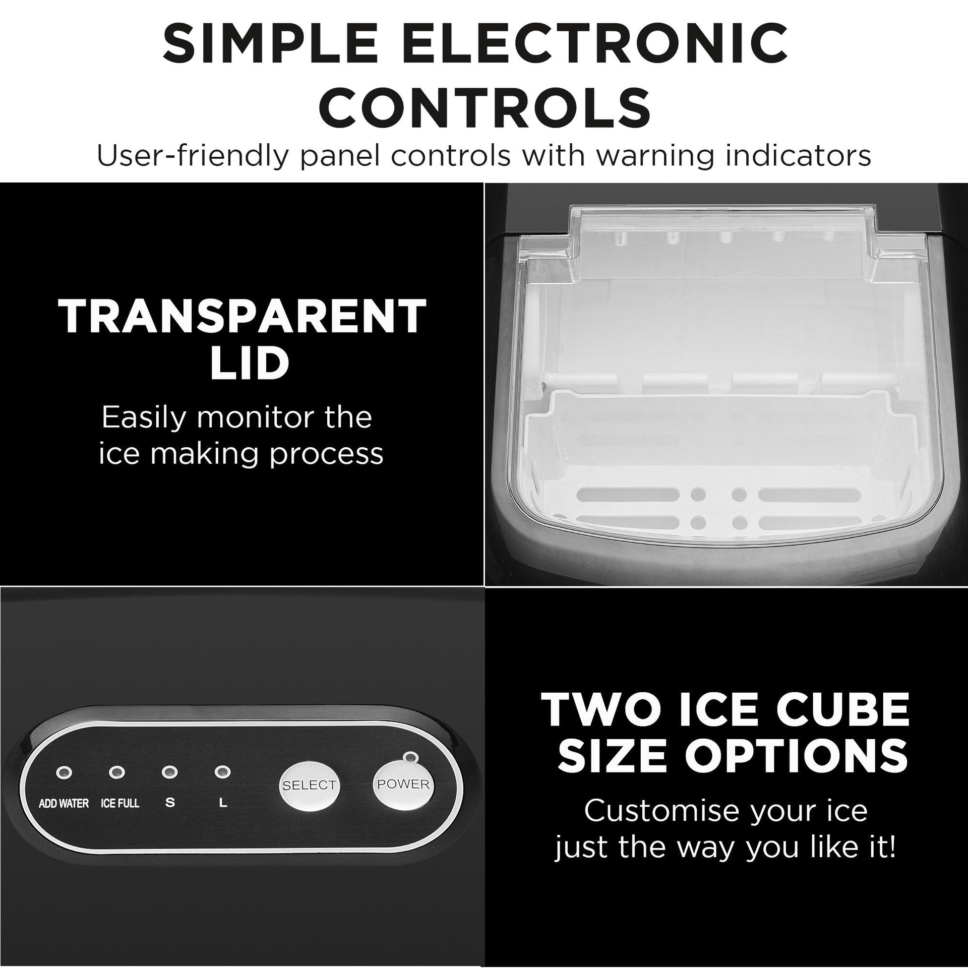 Morphy Richards 15kg Ice Maker in Stainless Steel Morphy Richards