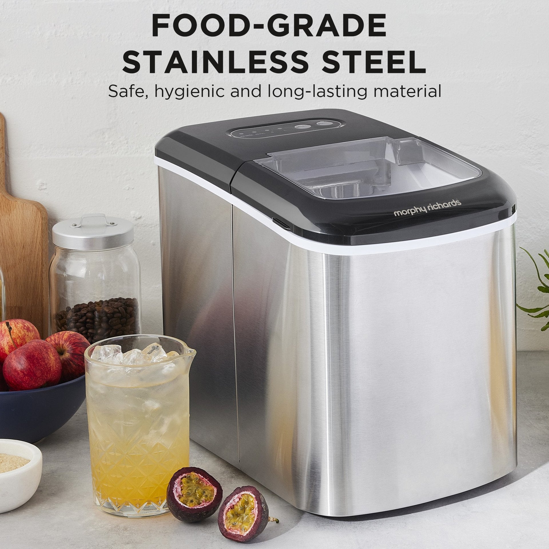 Morphy Richards 15kg Ice Maker in Stainless Steel Morphy Richards