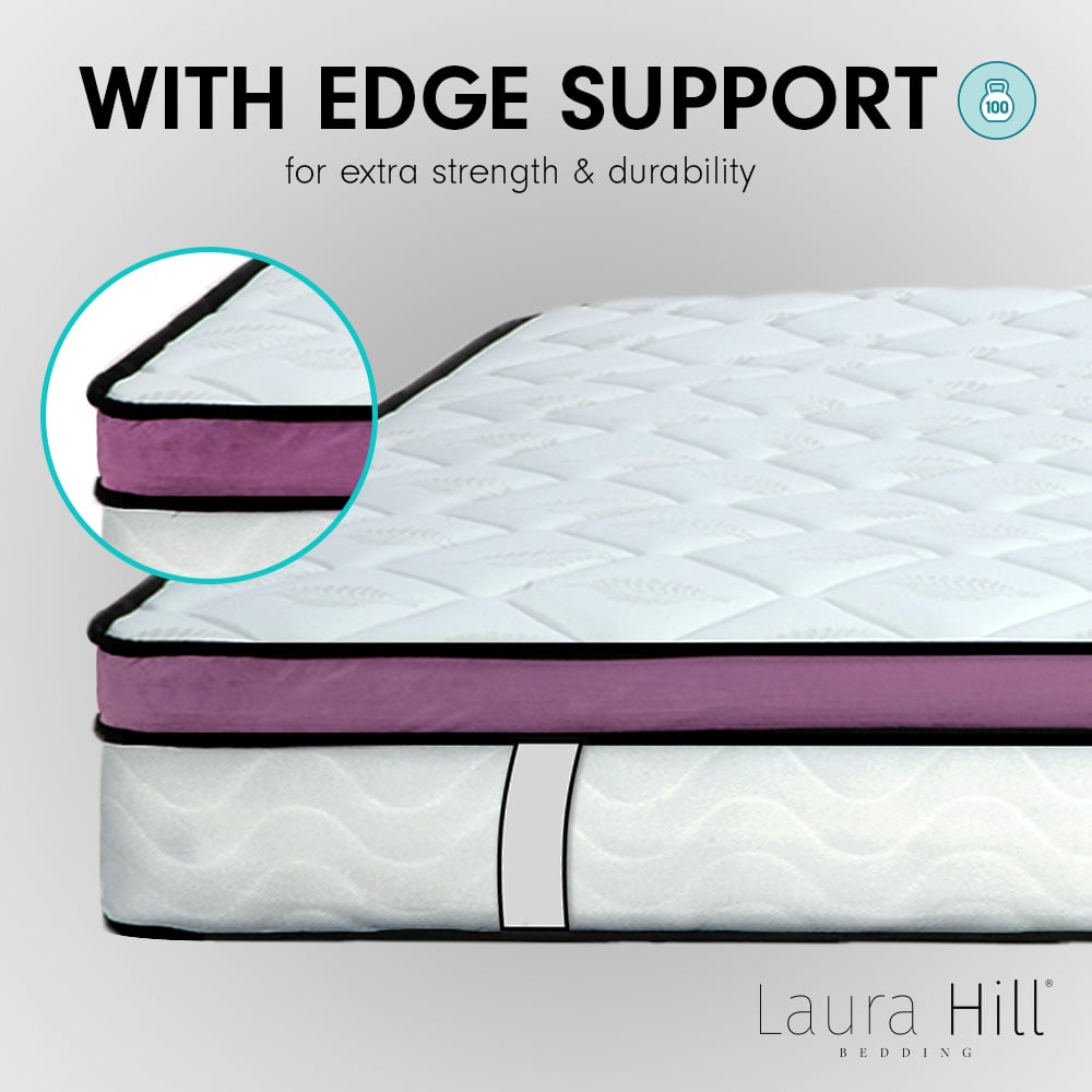 Laura Hill King Mattress Visco Cool Gel Infused Memory Foam Euro Top Pocket Spring 30cm Does Not Apply