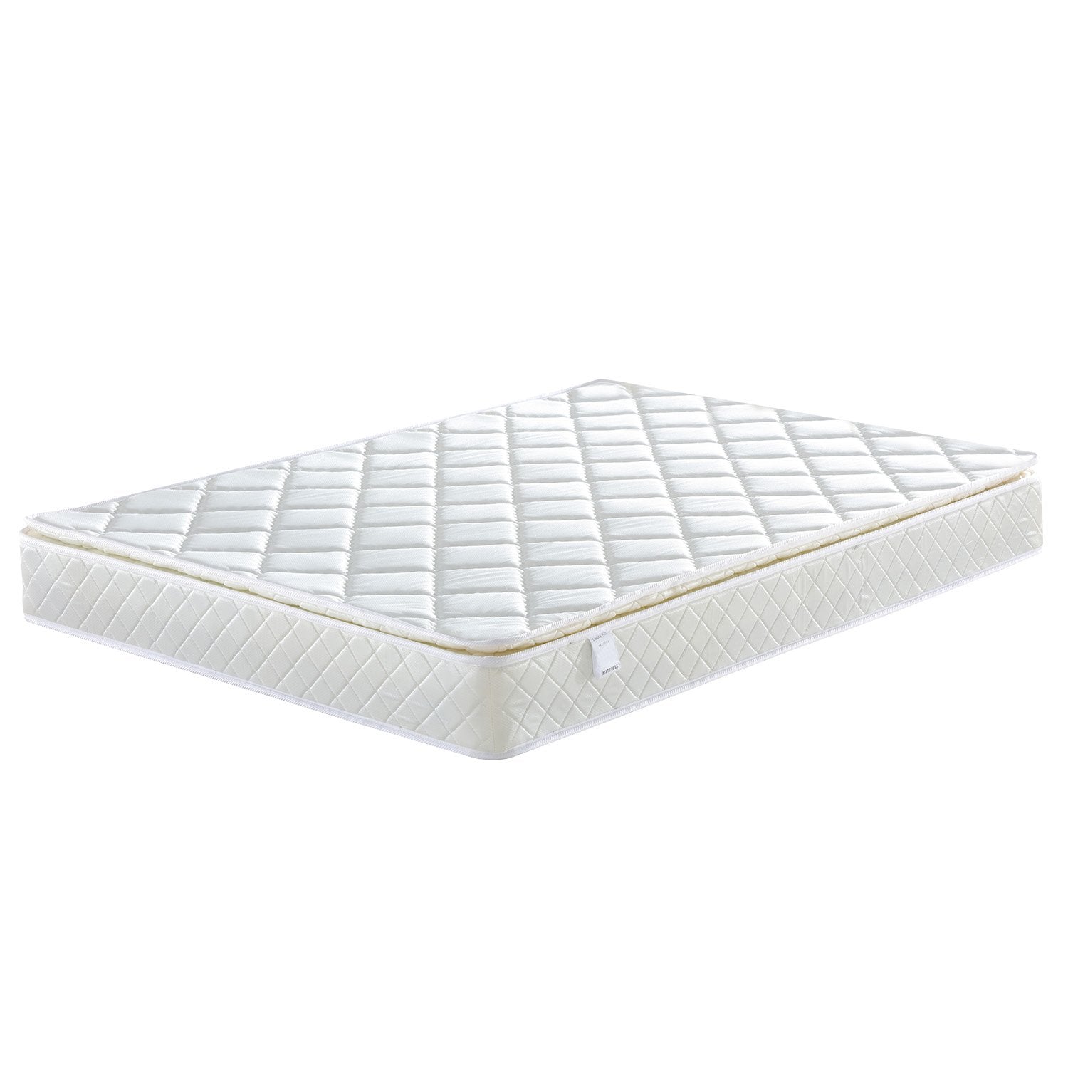 Laura Hill Mattress Queen Size Pillow Top Pocket Spring High Density Foam 22cm Does Not Apply