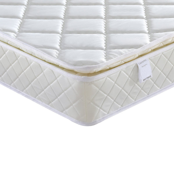 Laura Hill Mattress Queen Size Pillow Top Pocket Spring High Density Foam 22cm Does Not Apply