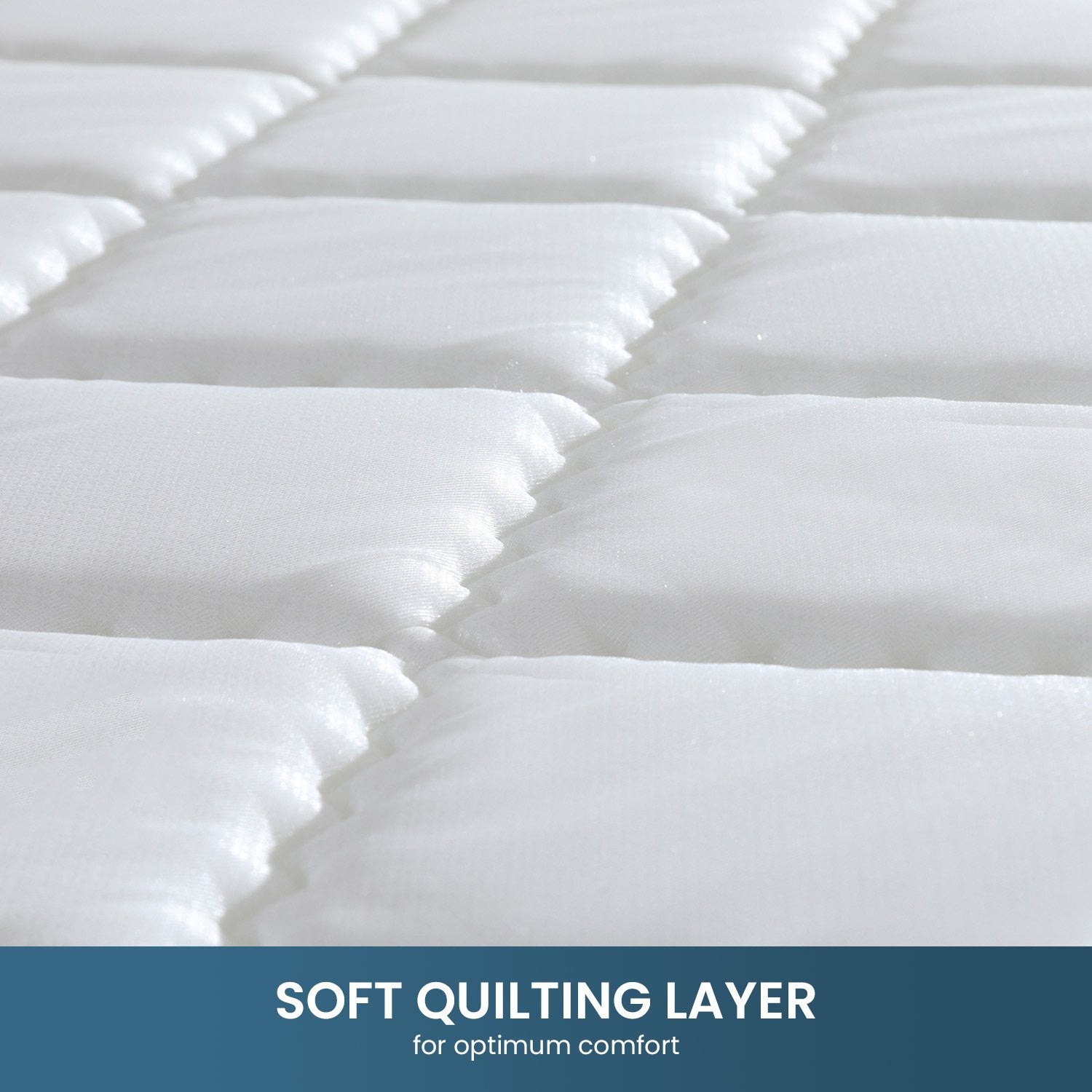 Laura Hill Mattress Queen Size Pillow Top Pocket Spring High Density Foam 22cm Does Not Apply