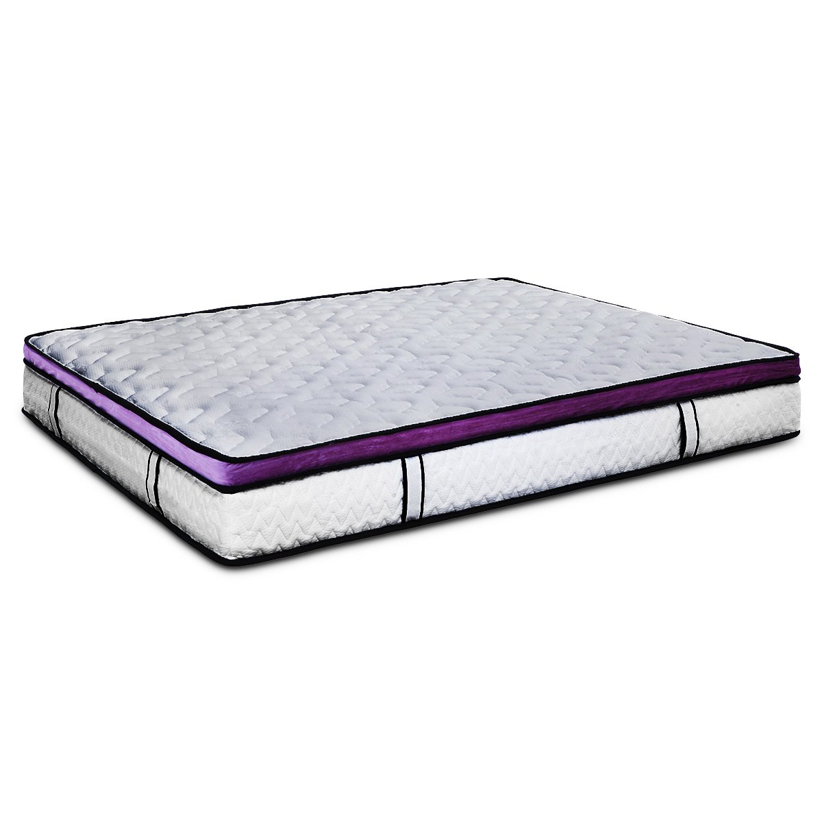 Laura Hill Mattress Queen Size Euro Top Pocket Spring Natural Latex Foam Bed Does Not Apply