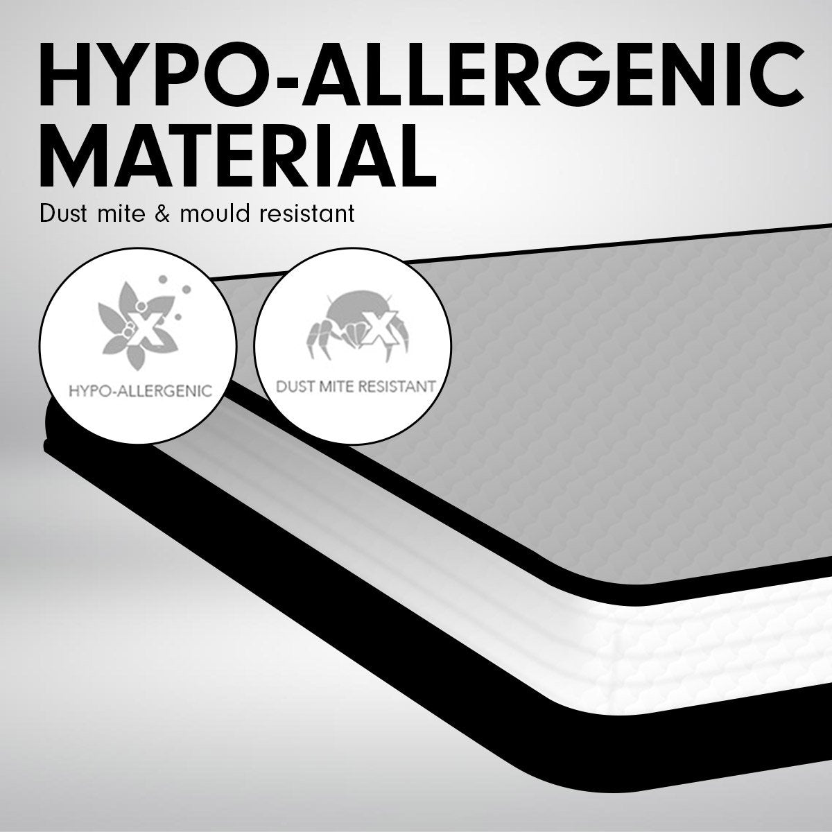 Laura Hill  Double Mattress Bed Size Euro Top 5 Zone Spring Foam 32cm Bedding Pocket Does Not Apply