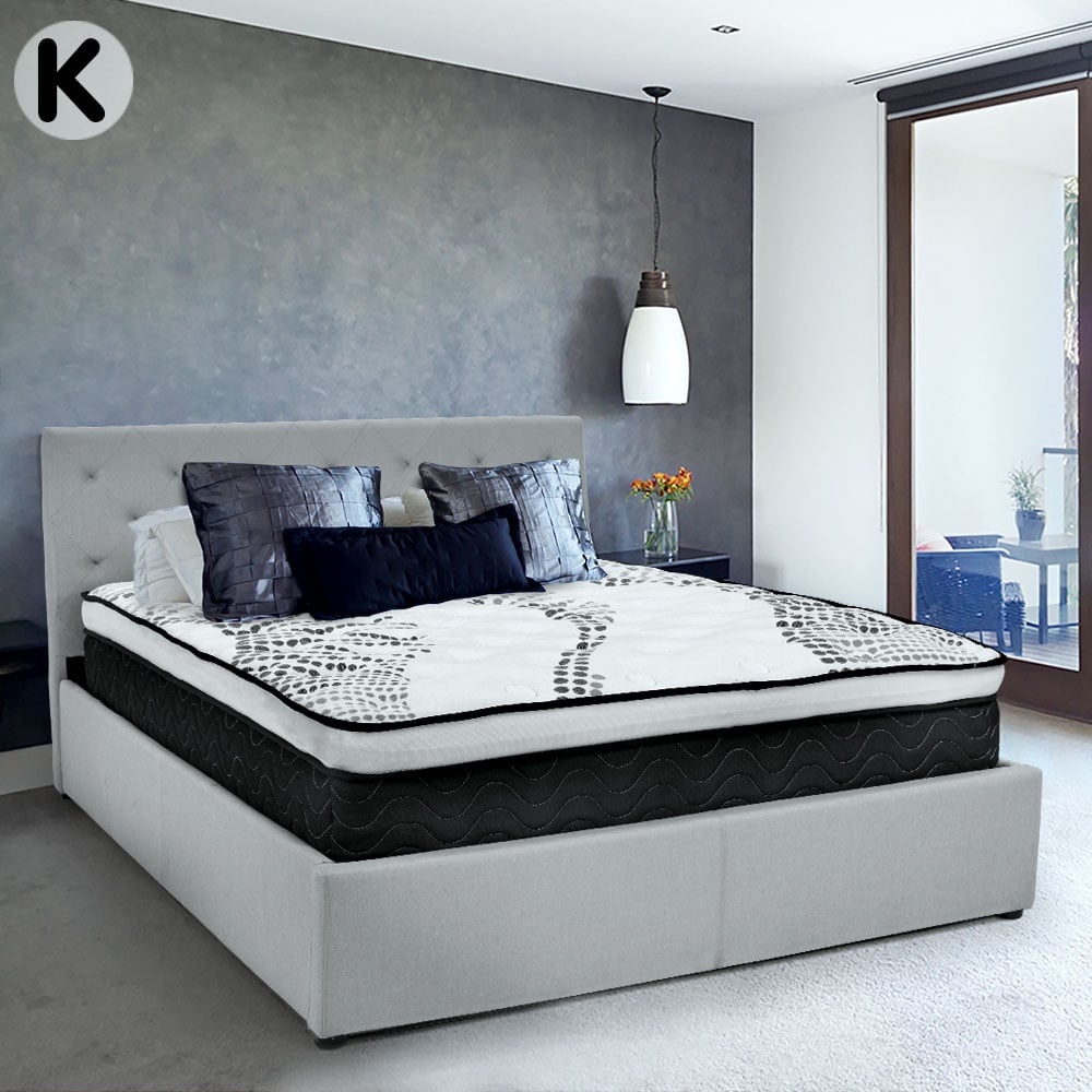 Laura Hill King Single Double Mattress Bed Size Euro Top 5 Zone Spring Foam 32cm Does Not Apply