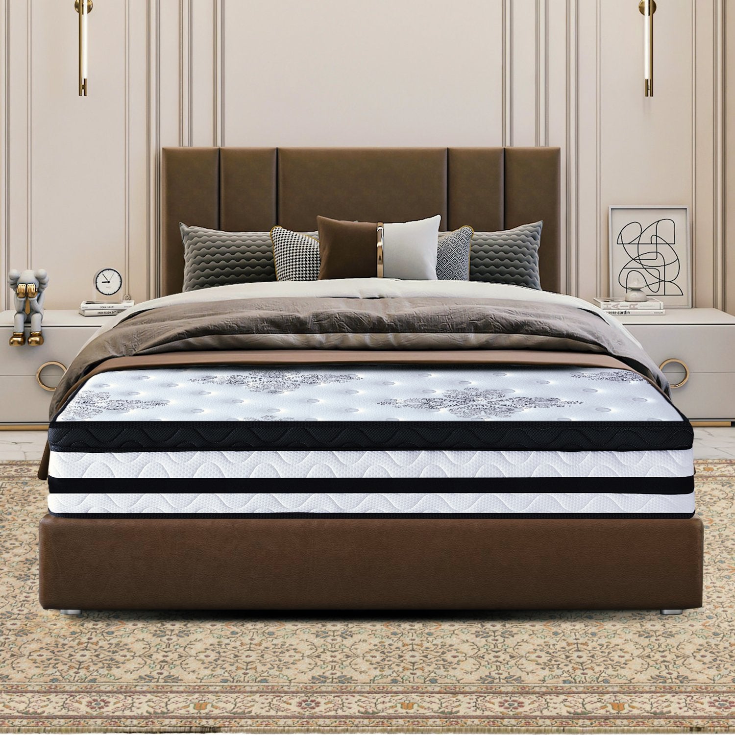 Laura Hill King Single Mattress Bed Size Euro Top 5 Zone Spring Foam 34cm Does Not Apply