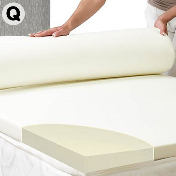 Laura Hill High Density Mattress Foam Topper 7cm - Queen Laura Hill