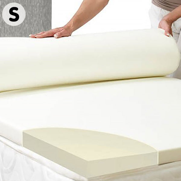 Laura Hill High Density Mattress Foam Topper 7cm- Single Size Bed Does Not Apply