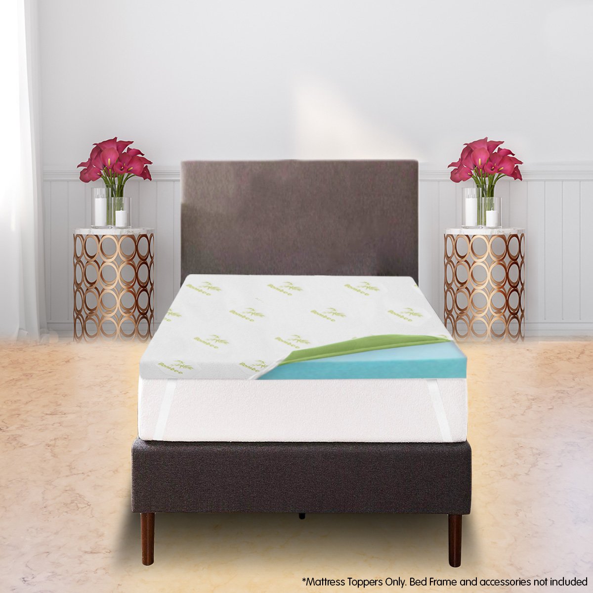 Laura Hill Cool Gel Memory Foam Mattress Topper - Single Laura Hill