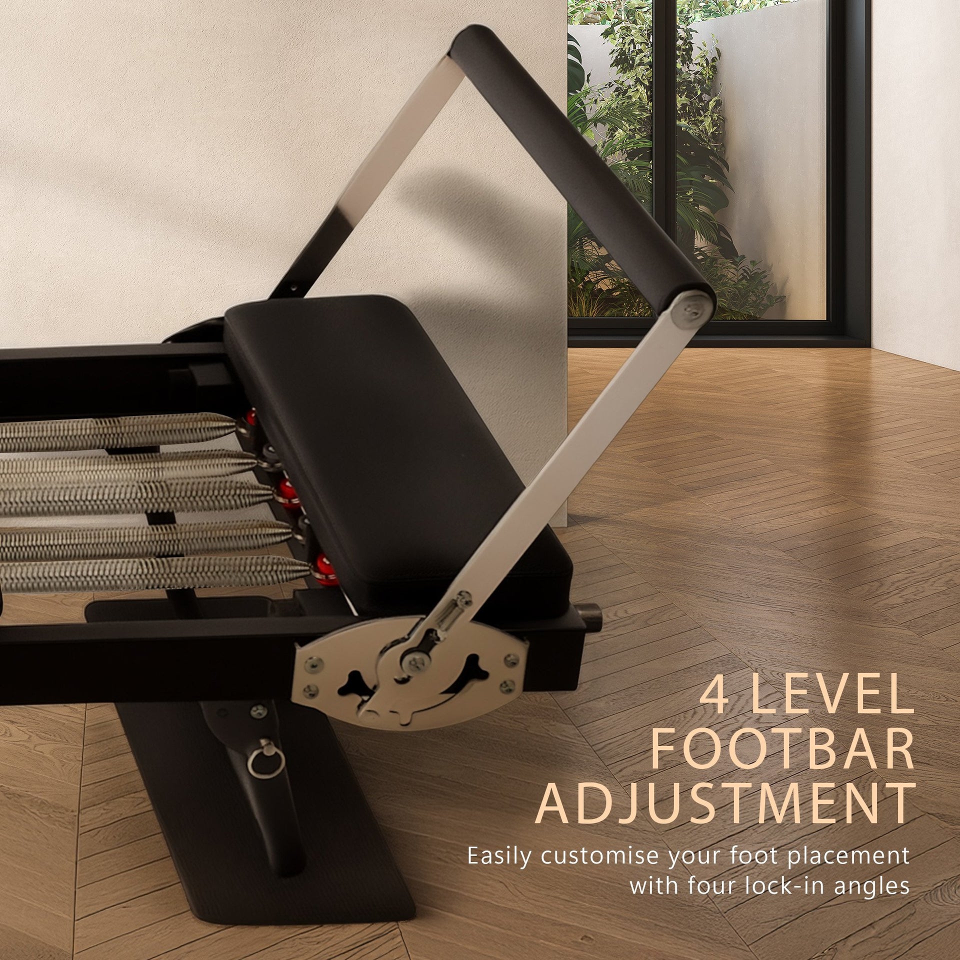 Powertrain Aria Steel Foldable Pilates Board Reformer Multifunctional Core Exercise Set Ab Trainer With Platform Extender Sitting Box Jumpboard And Footbar For Indoor Outdoor Full Body Fitness Home Awezingly