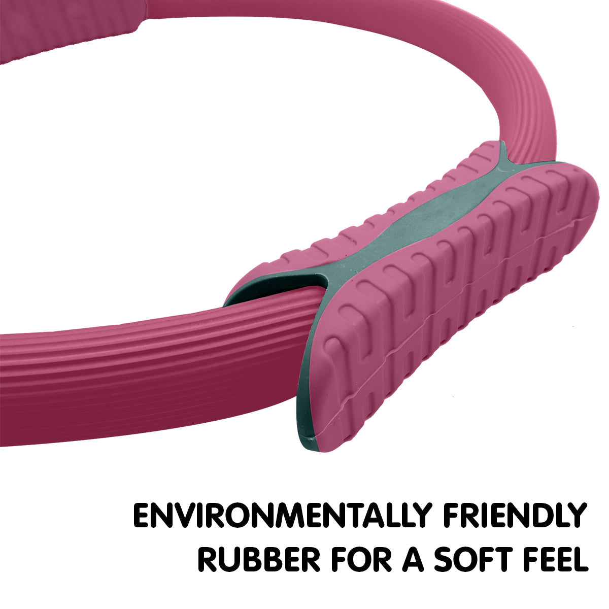 Powertrain Pilates Ring Band Yoga Home Workout Exercise Band Pink Powertrain