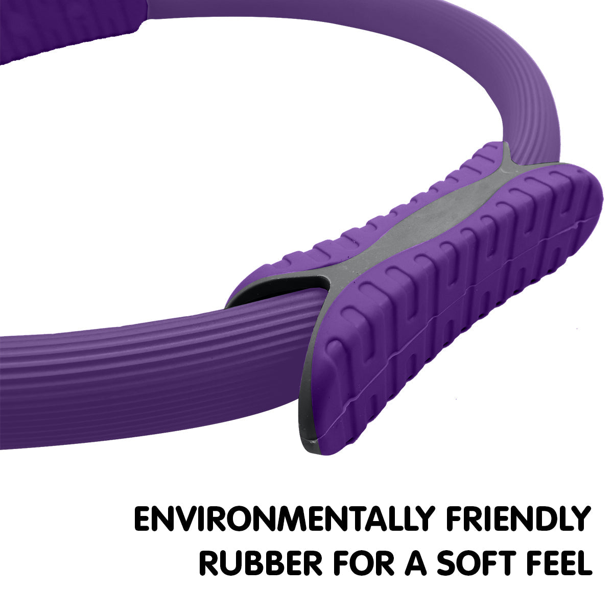 Powertrain Pilates Ring Band Yoga Home Workout Exercise Band Purple Powertrain