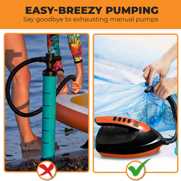 Kahuna Portable Electric Air Pump 12V for Inflatable Paddle Boards Kahuna
