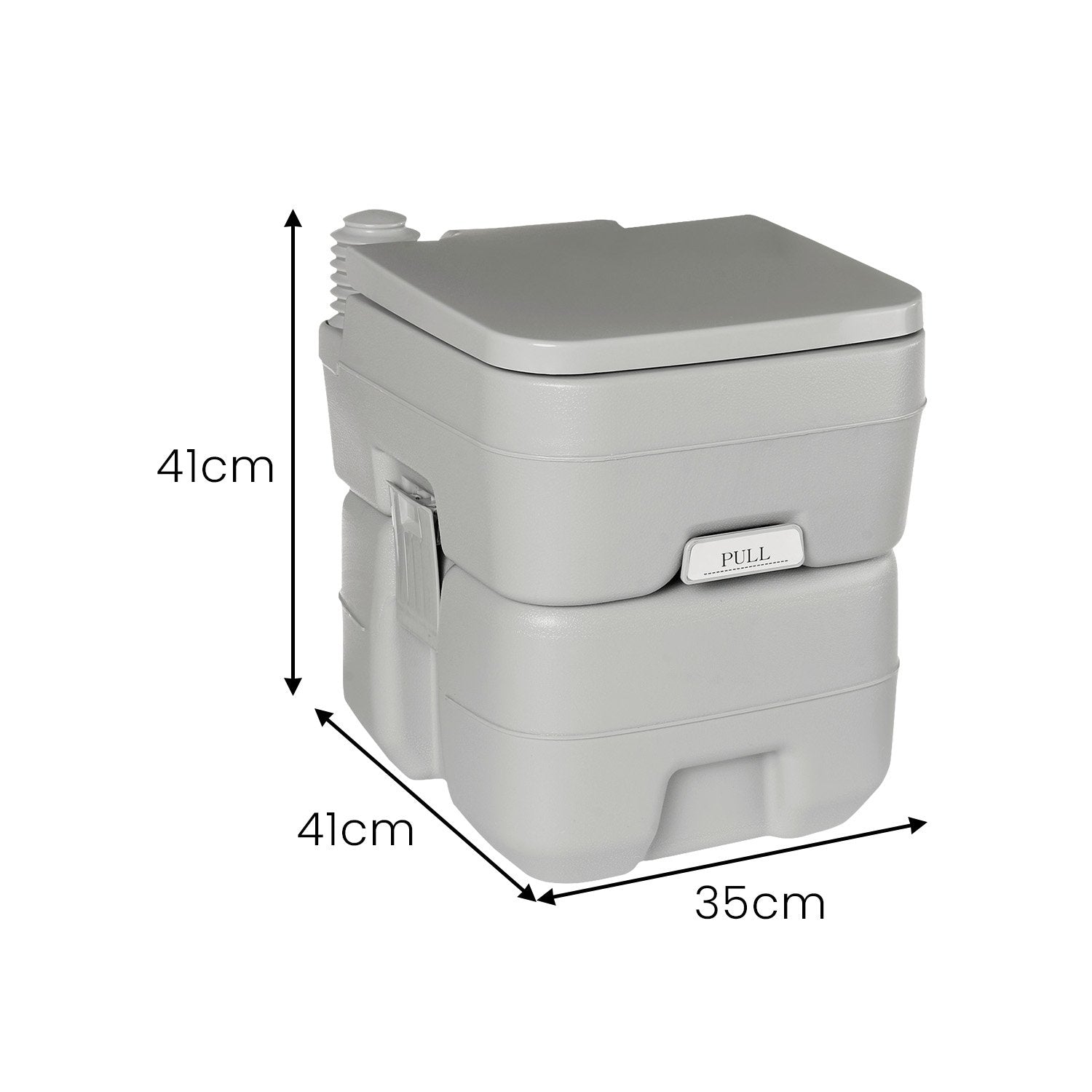 Wallaroo 20l Camping Portable Toilet Press Flush Pump Wallaroo