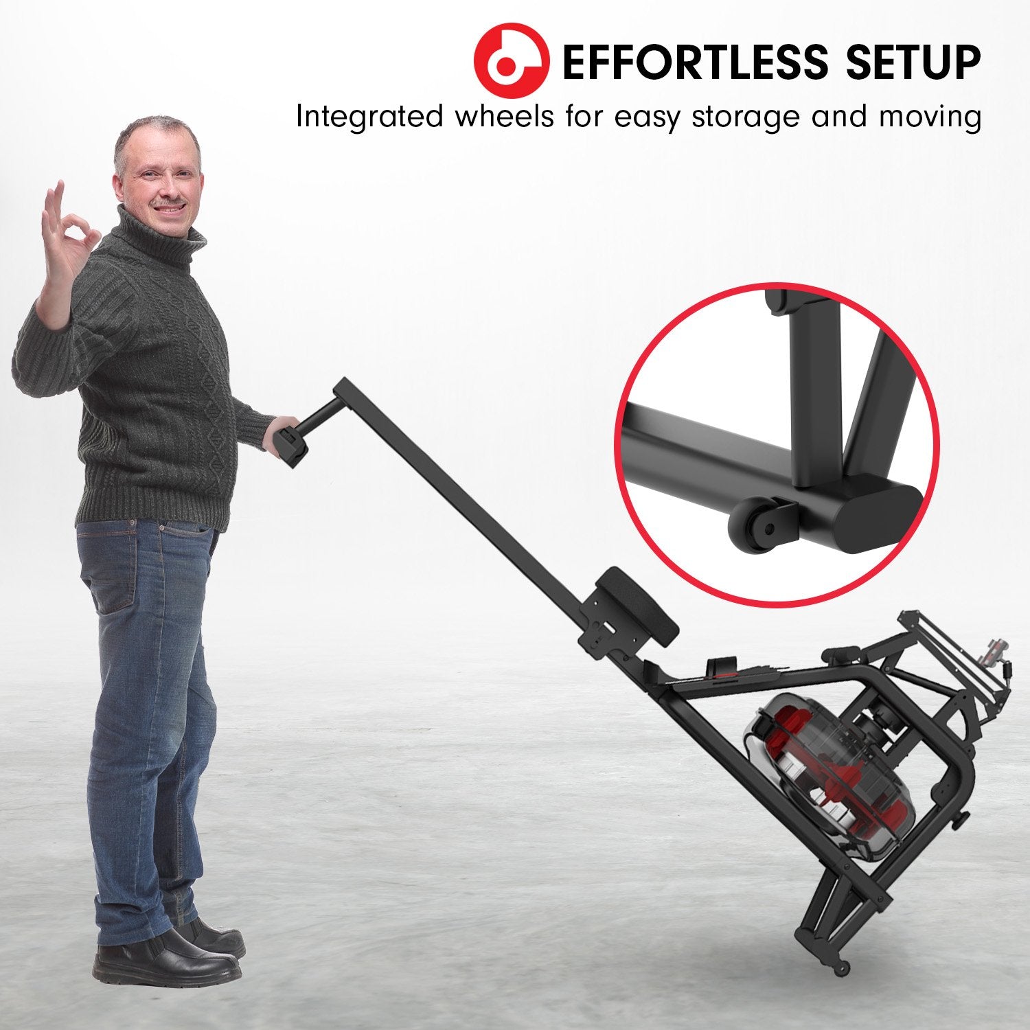 Powertrain 13L Water Resistance Rowing Machine Rower Powertrain