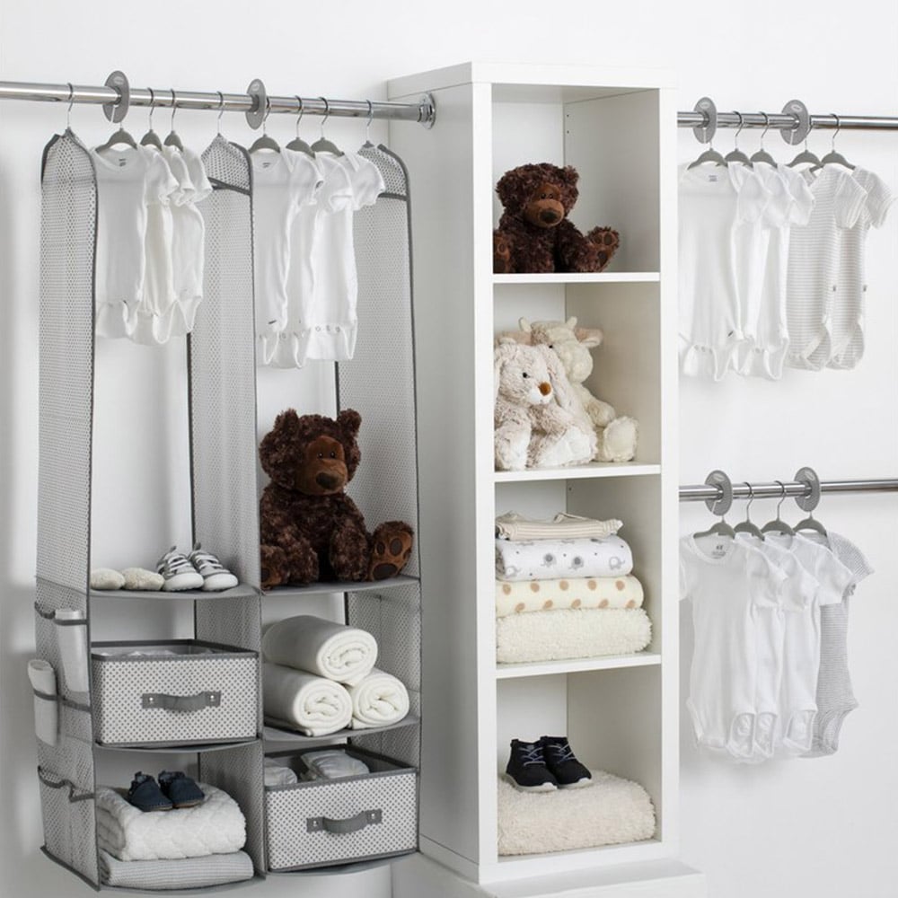 Delta Children 24 Piece Nursery Storage Set - Cool Grey Cool Grey Does Not Apply