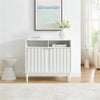 Sarantino Eleni 2-Door Sideboard Buffet Hallway Cabinet Storage Console Cupboard in White