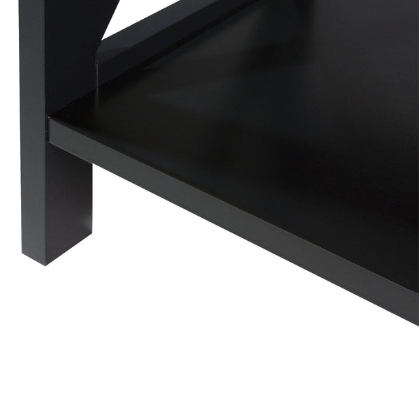 Sarantino Daphne 5-tier Cross Panel Bookshelf Awezingly