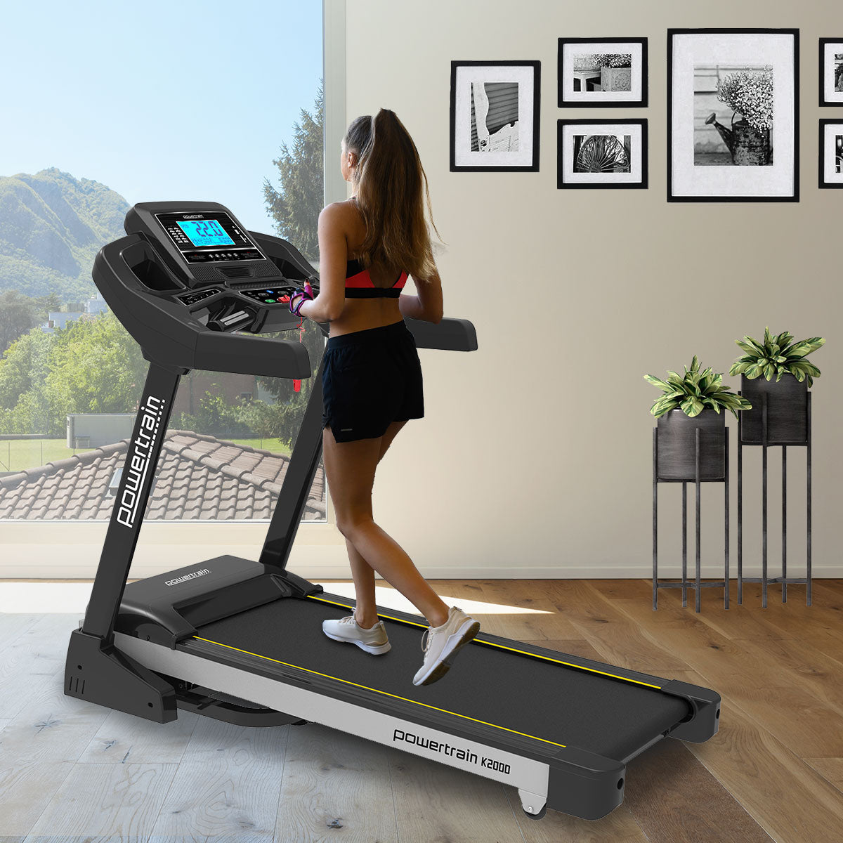 Powertrain K2000 Treadmill w/ Fan & Auto Incline Speed 22km/h Kahuna