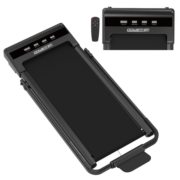 Powertrain K500 Walking Pad Treadmill 2 in 1 Foldable Walking & Running Machine w/2.5HP Motor Dual LED Displays 2 Level Awezingly