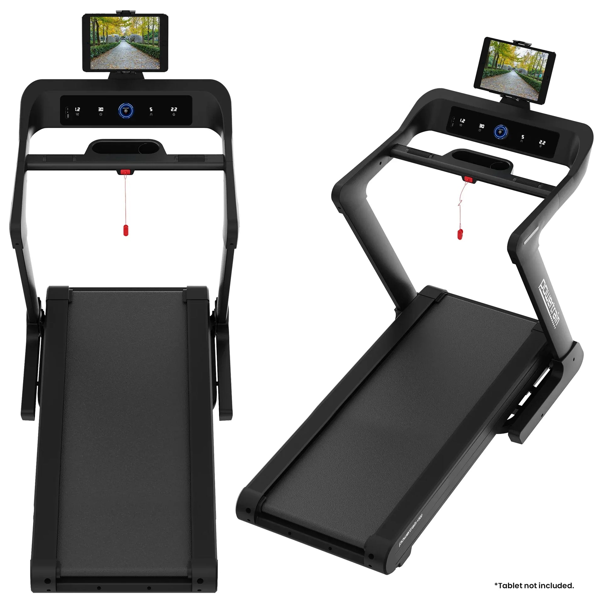 Powertrain V500 3hp Foldable Treadmill Cardio Running Automatic Incline Machine Powertrain
